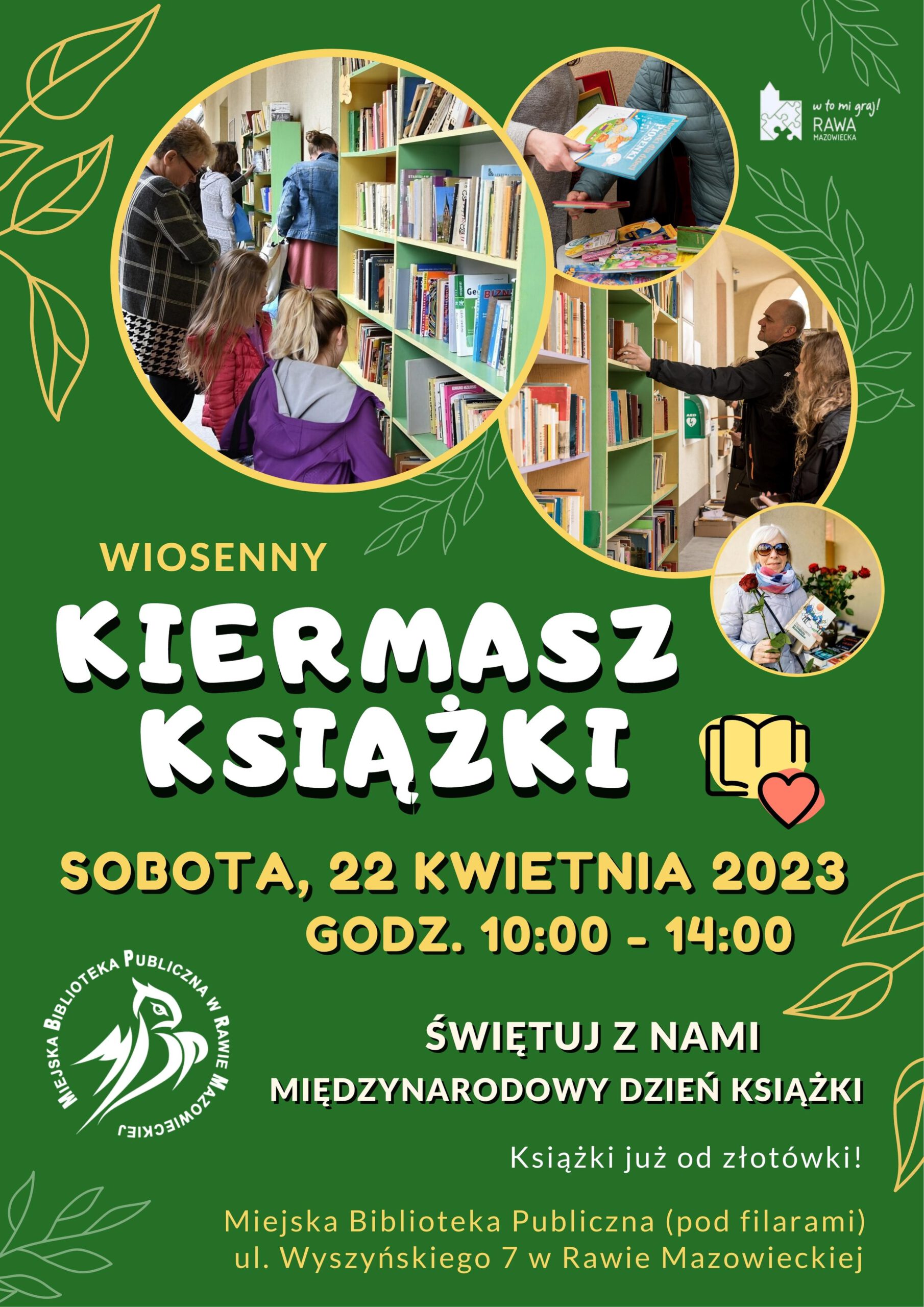 Miejska Biblioteka Publiczna W Rawie Mazowieckiej Wiosenny Kiermasz Książki 📚 🌹💚 Miejska 4884